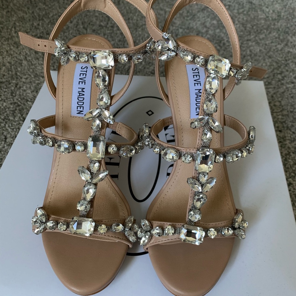 Steve Madden rhinestone heels